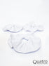 Pearl White Scrunchie - simple - Quatro Gymnastics UK