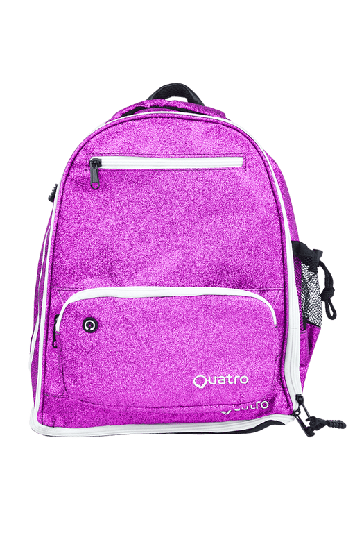 Purple Glitter Backpack - simple - Quatro Gymnastics UK