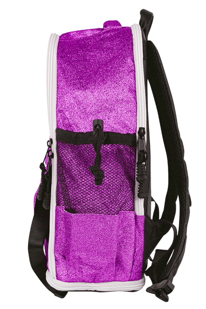 Purple Glitter Backpack - simple - Quatro Gymnastics UK