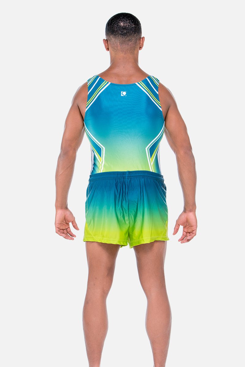 Revive Lime Mens Leotard - configurable - Quatro Gymnastics UK
