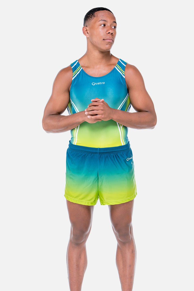 Revive Lime Mens Leotard - configurable - Quatro Gymnastics UK