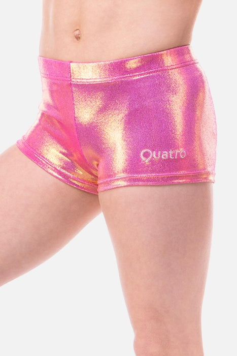 Rose Gold Mystic Coloured Shorts - configurable - Quatro Gymnastics UK