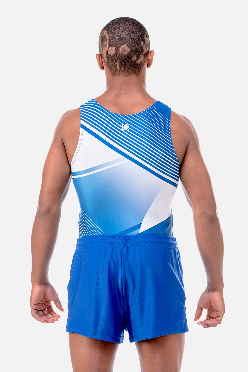 Sequence Royal Blue Mens Leotard - configurable - Quatro Gymnastics UK
