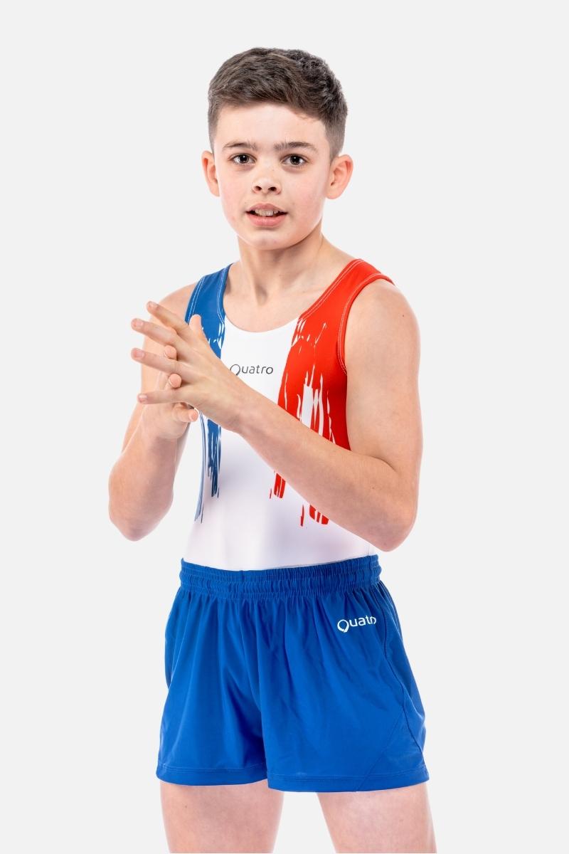 Six Nations France Mens Leotard - configurable - Quatro Gymnastics UK