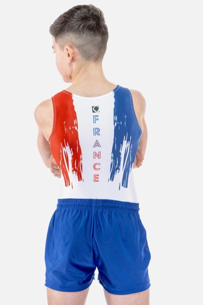 Six Nations France Mens Leotard - configurable - Quatro Gymnastics UK
