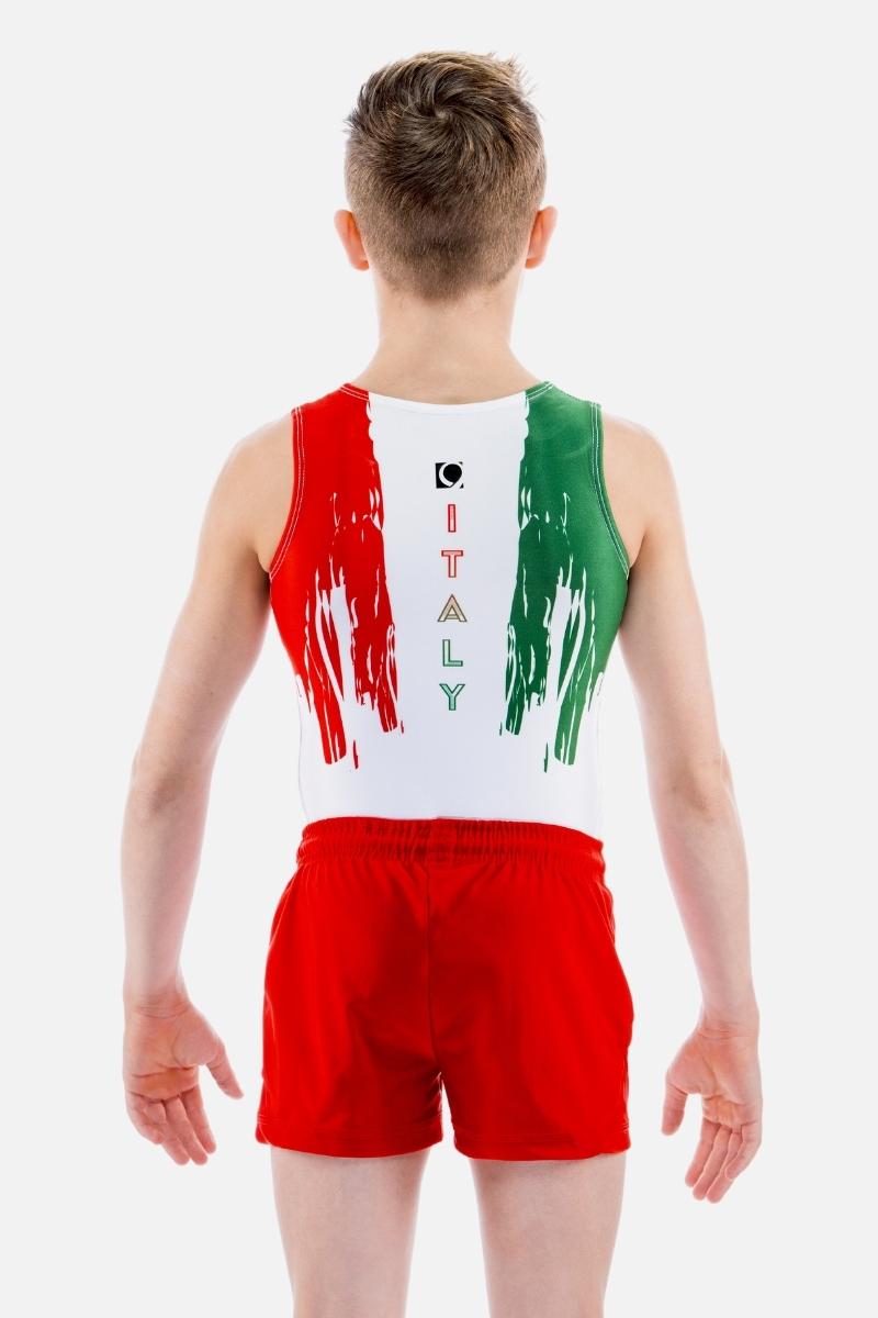 Six Nations Italy Mens Leotard - configurable - Quatro Gymnastics UK