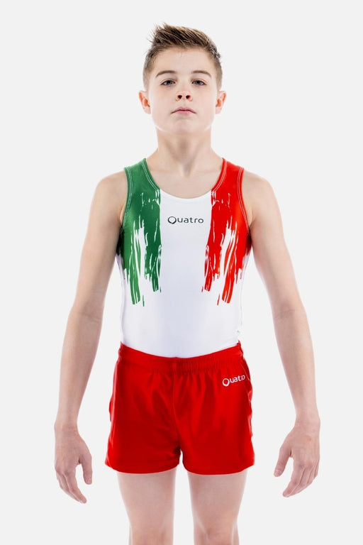 Six Nations Italy Mens Leotard - configurable - Quatro Gymnastics UK