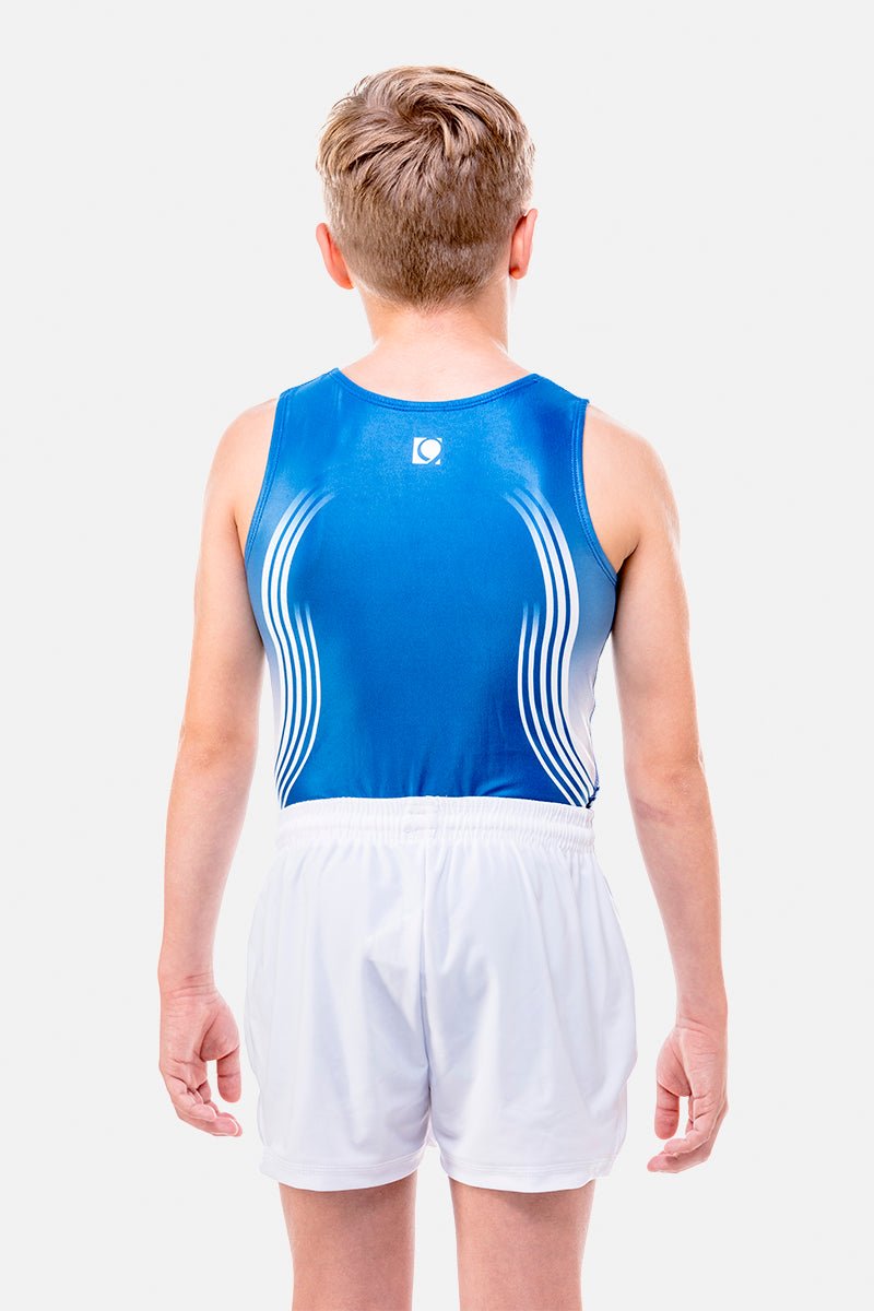 Sprint Royal Blue Mens Leotard - configurable - Quatro Gymnastics UK
