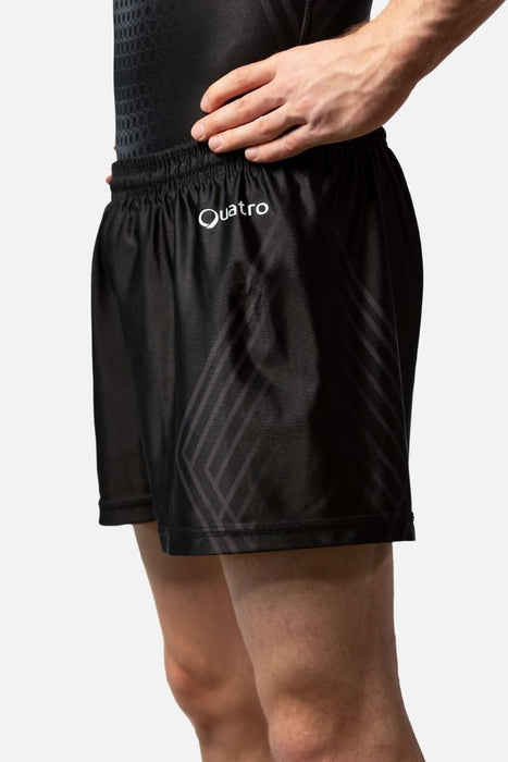 Strength black and Grey Shorts - configurable - Quatro Gymnastics UK