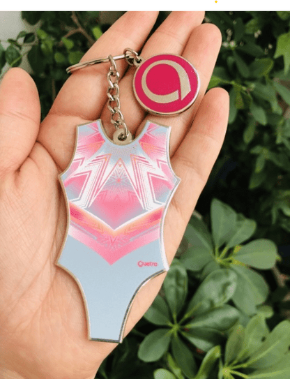 Sugar Rush Mini Leotard Keyring - Configurable - Quatro Gymnastics UK