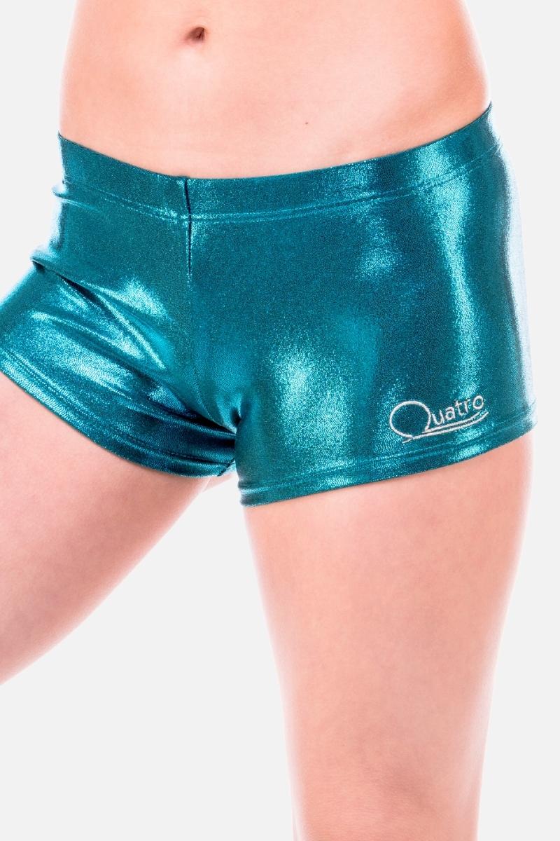 Teal Shorts - configurable - Quatro Gymnastics UK