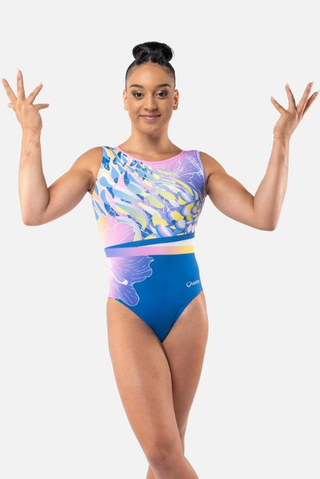 Tiger Lily Blue - simple - Quatro Gymnastics UK