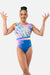 Tiger Lily Blue - simple - Quatro Gymnastics UK