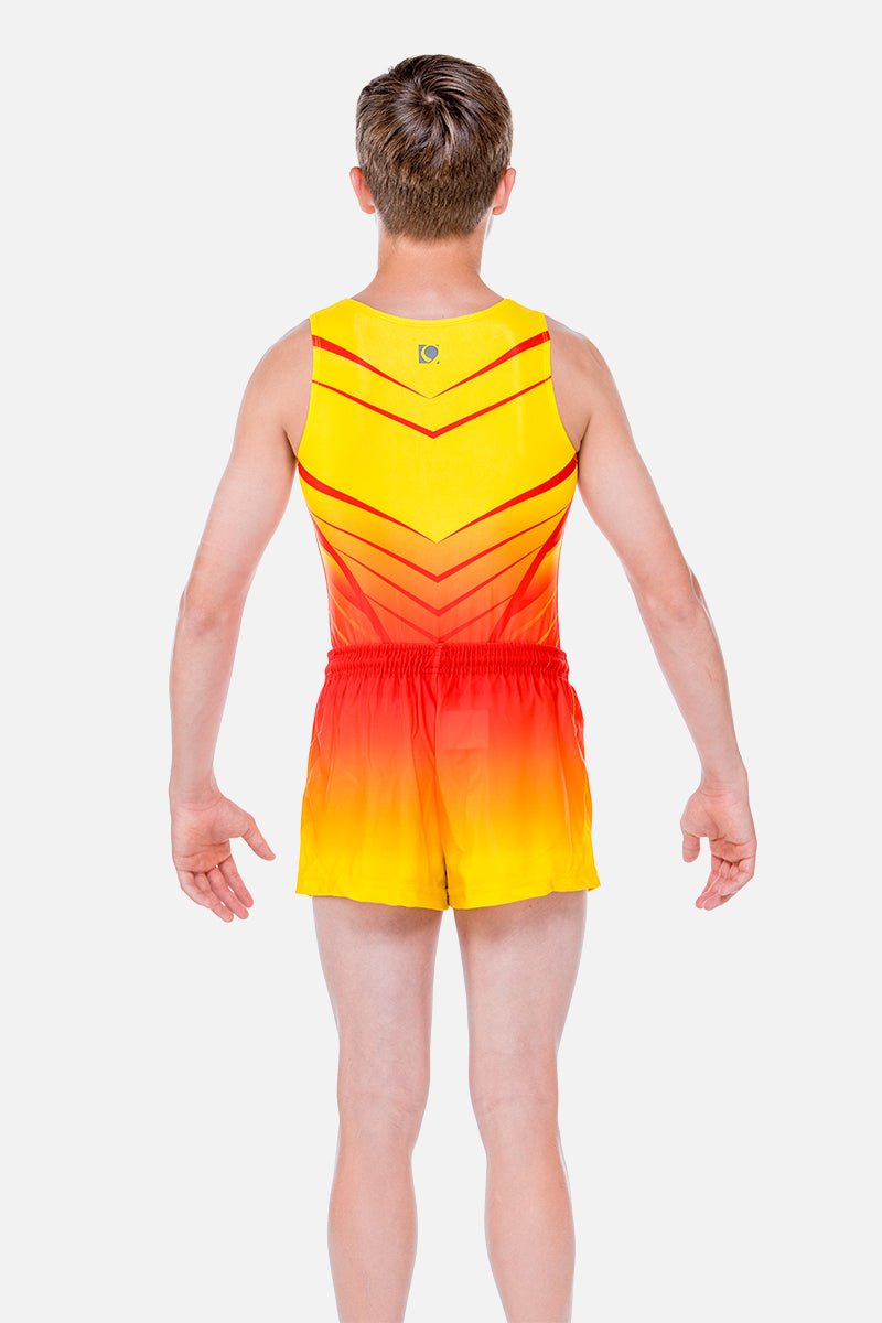Ultra Red Mens Leotard - configurable - Quatro Gymnastics UK