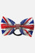 Union Jack Rhinestone Bow - simple - Quatro Gymnastics UK