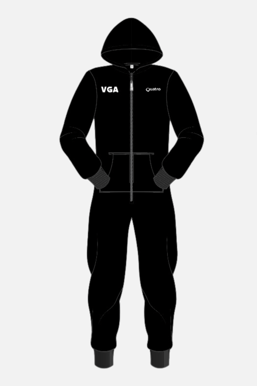 VGA Black Onesie - Configurable - Quatro Gymnastics UK