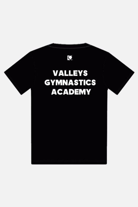 VGA Kids Black/White T-Shirt - Configurable - Quatro Gymnastics UK