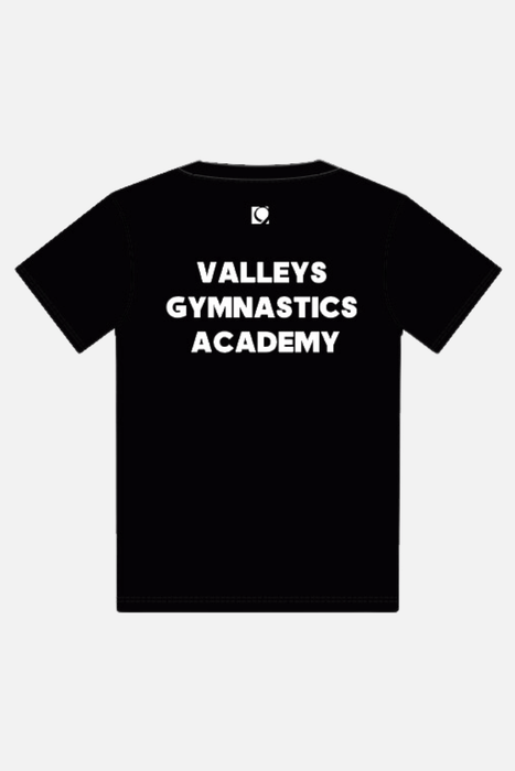 VGA Unisex Adults Black/White T-Shirt - Configurable - Quatro Gymnastics UK