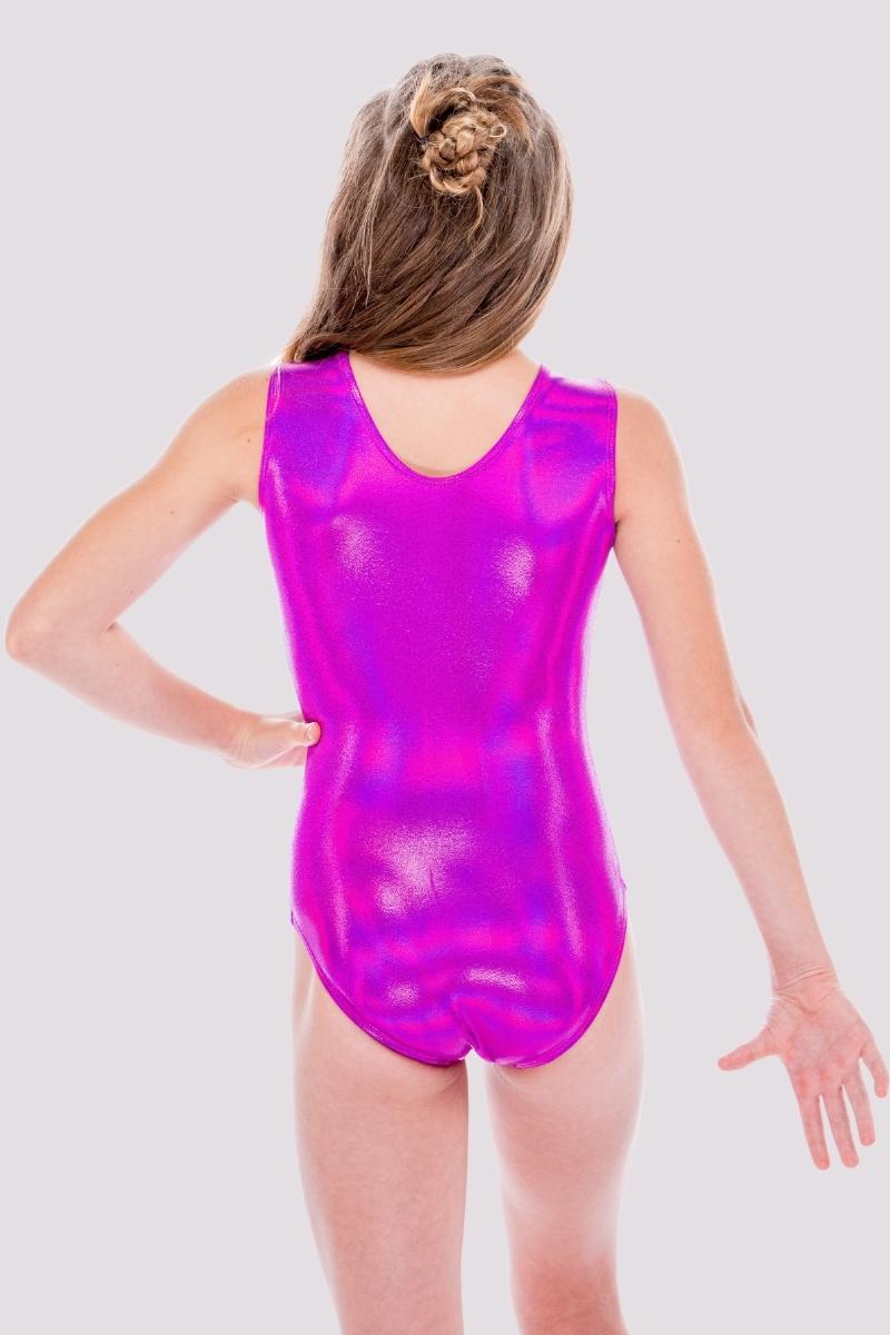 Workout Tank Magenta Holo - configurable - Quatro Gymnastics UK