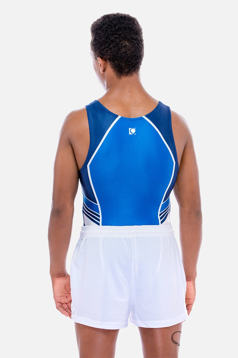 Zeus Navy Mens Leotard - configurable - Quatro Gymnastics UK