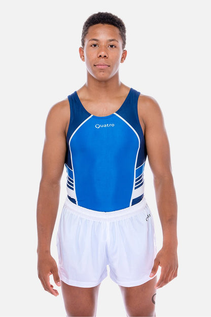 Zeus Navy Mens Leotard - configurable - Quatro Gymnastics UK